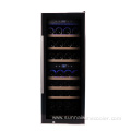 Digital control freestanding wine cooler with beech shelf